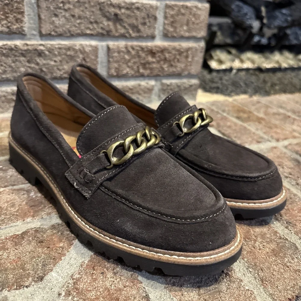 Comfortiva Linz Leather Loafer Women's Size 8.5 M Slip On Brown‎
